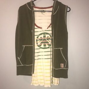 Lucky Brand Lot (Tank & Hoodie Vest)